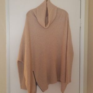 All Saints Able Roll Neck Poncho Sweater